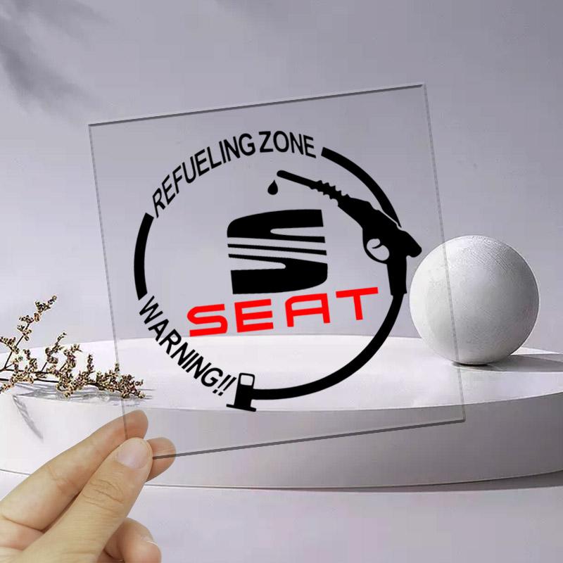 

Виниловая светоотражающая наклейка с эмблемой автомобиля, наклейка на крышку бензобака, аксессуары для SEAT Leon 5F Ibiza 5 6 MII Altea Toledo 3 Cordoba Alhambra MK3 чёрный