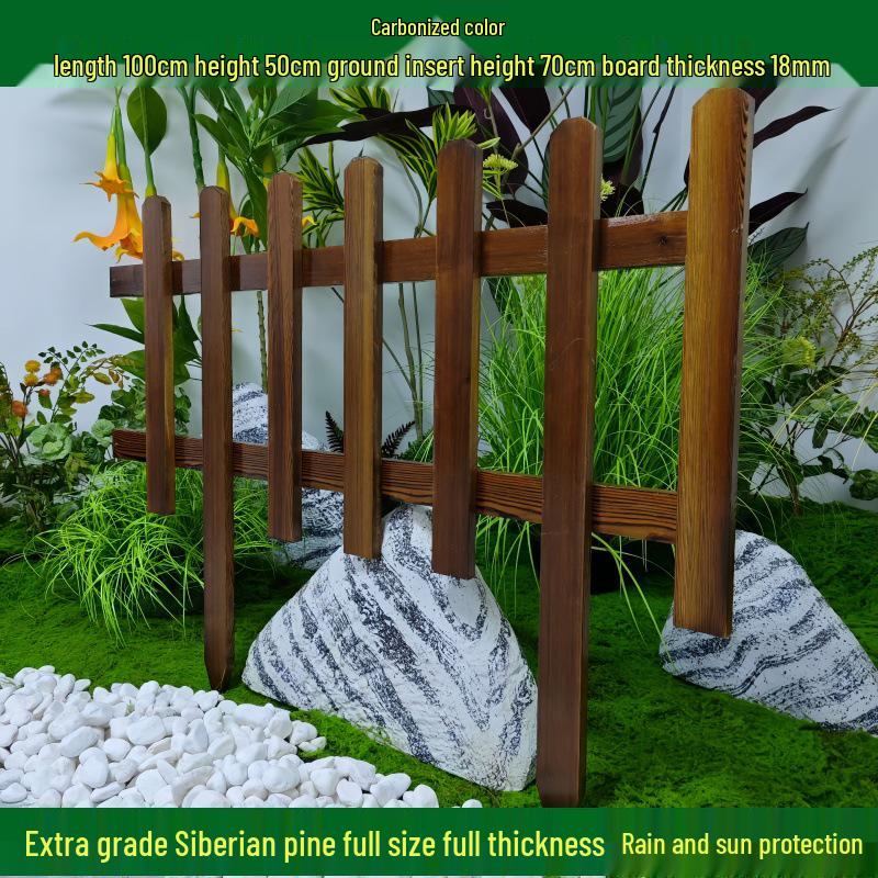 Outdoor Garden Decorative Wooden Picket Fence for Yard and Flower Beds