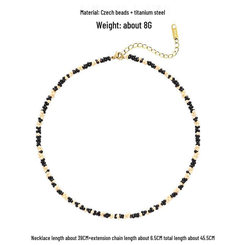 

Красочное ожерелье на ключицу из дофаминовых бусин: Свежий, Модный, Универсальный Стиль Милой Девушки