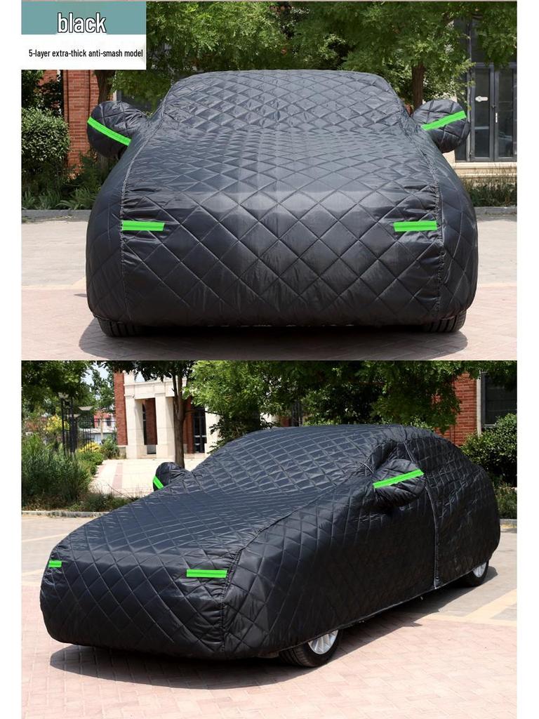 Verdickte Winter-Baumwoll-Autoschutzhülle: Schutz vor Wärme, Kälte, Regen & Schnee, Universelle Passform