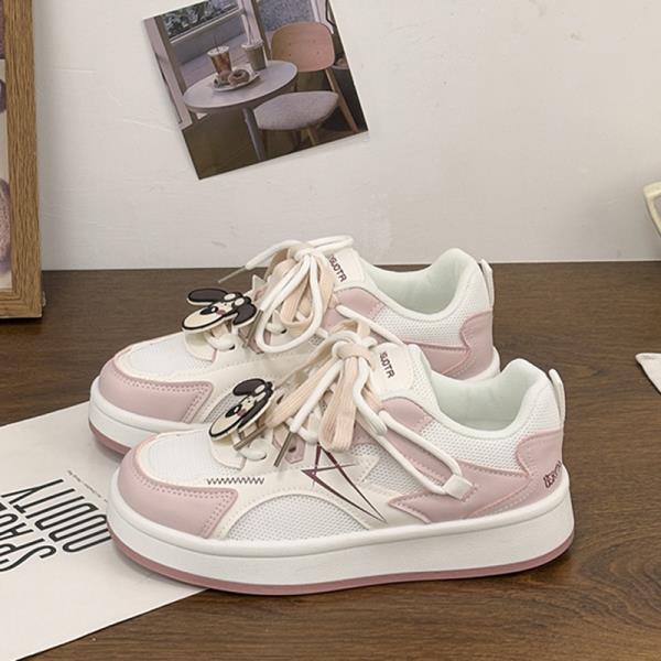 Fashion Small White Shoes Clogs Platform Casual Female Sneakers All-Match Wedge Basket 2025 Summer Creepers Breathable Sports Leisure