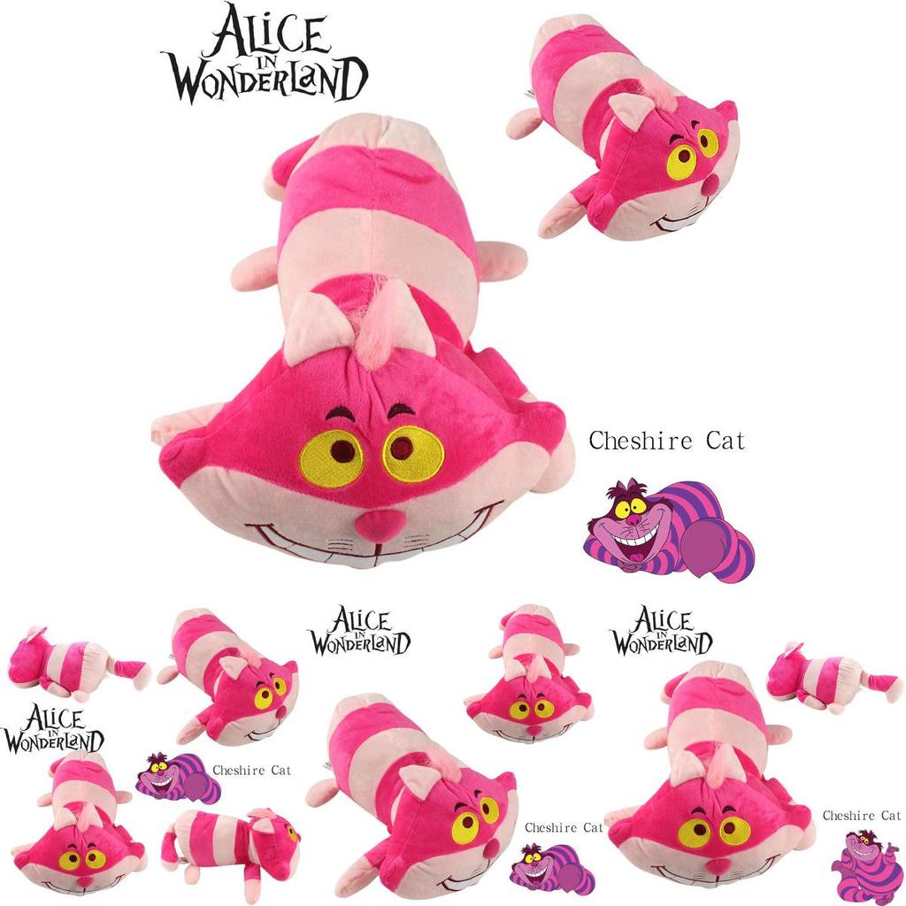 Cheshire Cat Plush Toy From Alice's Adventure In Wonderland Soft And Cuddly Pink Kitten