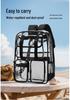 New Clear Double Shoulder Large Capacity Waterproof PVC Outdoor Backpack for Students