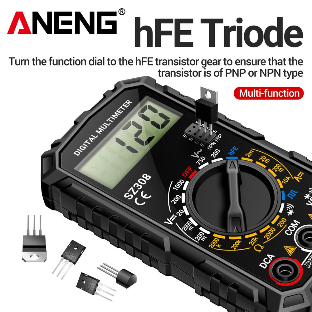 ANENG SZ308 Voltage Current Resistance Multimeter Tester Tools 1999 Count Digital Multimeter AC/DC High-Precision Multi-function