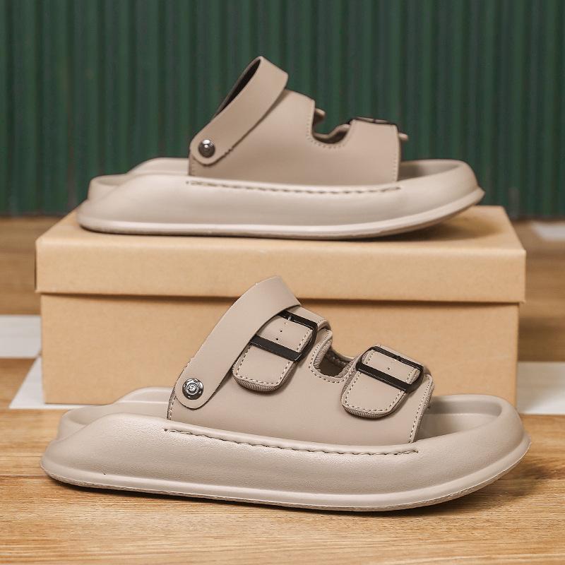 Сандалии 22 летние новые классные шлепанцы носить нескользящие пляжные туфли сандалии 39 хаки