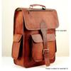Men's Natural Leather Laptop Bag Genuine Rucksack Travel Backpack 16" Laptop Bag