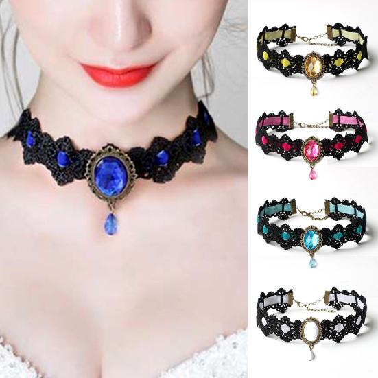 Choker Necklace Aesthetic Female Decorative