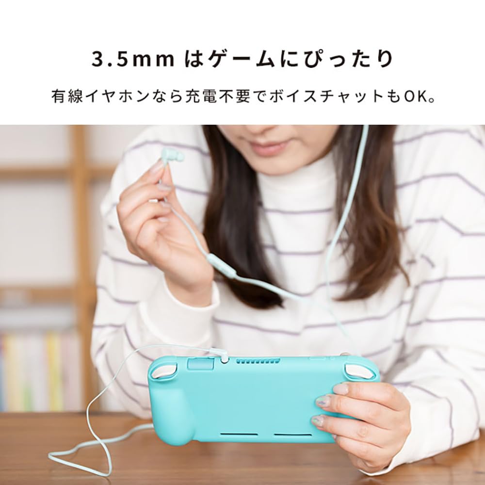 humor EARPHONES Wired Earphones with Jack and Microphone Earphones with Volume Stereo for Music and Video with Ear Sizes 3.5mm (Mint Green) [In-Ear