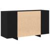 Sideboard in Black Oak Look 135 x 41 x 75 cm Engineered Wood