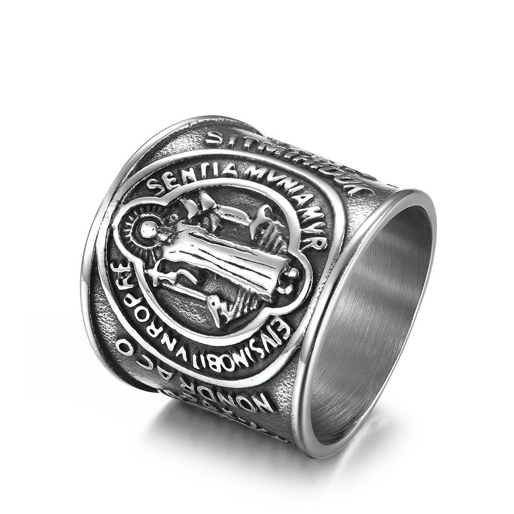 Exorcist Holy Brand Stainless Steel Ring Ring Mighty Exorcist Pulling Finger