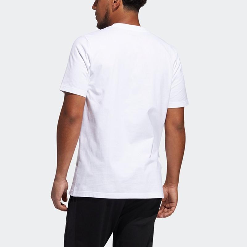 Adidas Mic Rose Basketball Sports Short Sleeve Tee Men Tops White GQ1361
