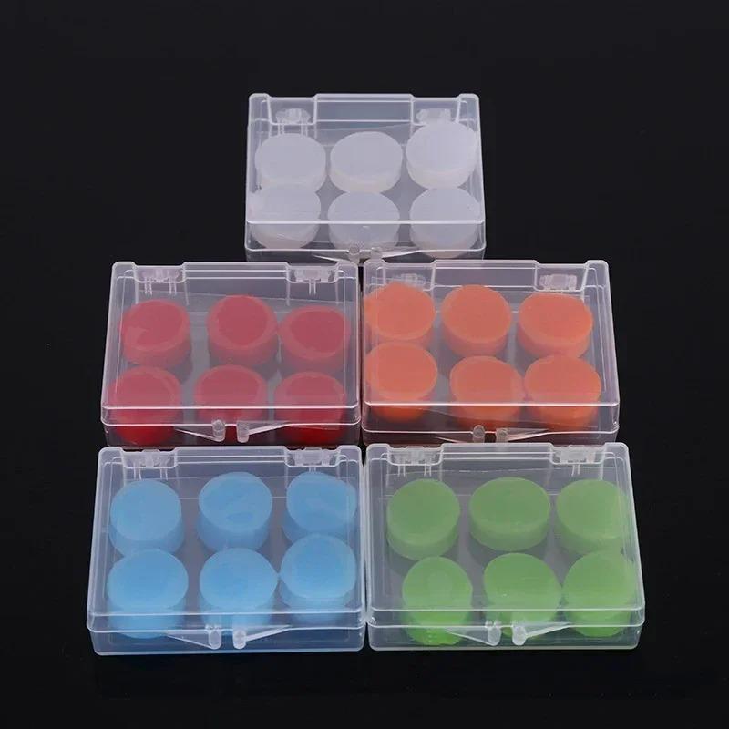 6Pcs Silicone Ear Plugs Sound Insulation Ear Protection Earplugs Anti-Noise Sleeping Plugs for Travel Rest Quiet Noise Reduction