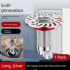 All-Copper Floor Drain Deodorizer, Universal Inner Core Anti-Backflow Valve for Bathroom, Anti-Odor Device for Sewer Pipes, Sealing Cover