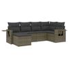 VidaXL Salon de Jardin avec Coussins 6 pcs, Canapés de Terrasse, Ensemble de Meubles de Patio, Mobilier d'Extérieur, Gris 3220459