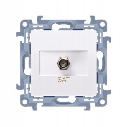 Simon 10 Antenna Socket Capacity F White Casf1.01/11 1 Pc