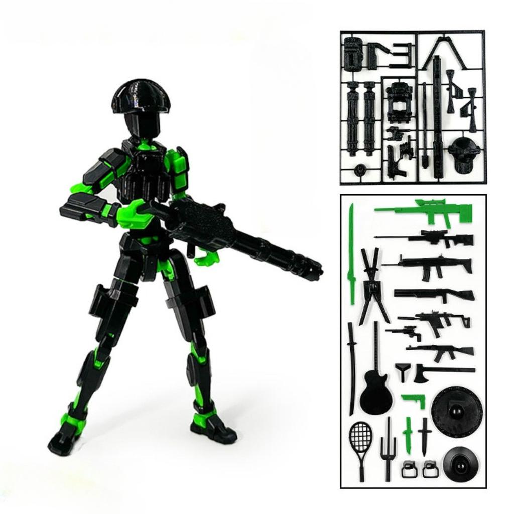 3D Printed 13 Joints Movable Action Figures Dummy T13 Toy Doll Robot Diy Assembly Model Lucky13 Toy Desktop Decoration