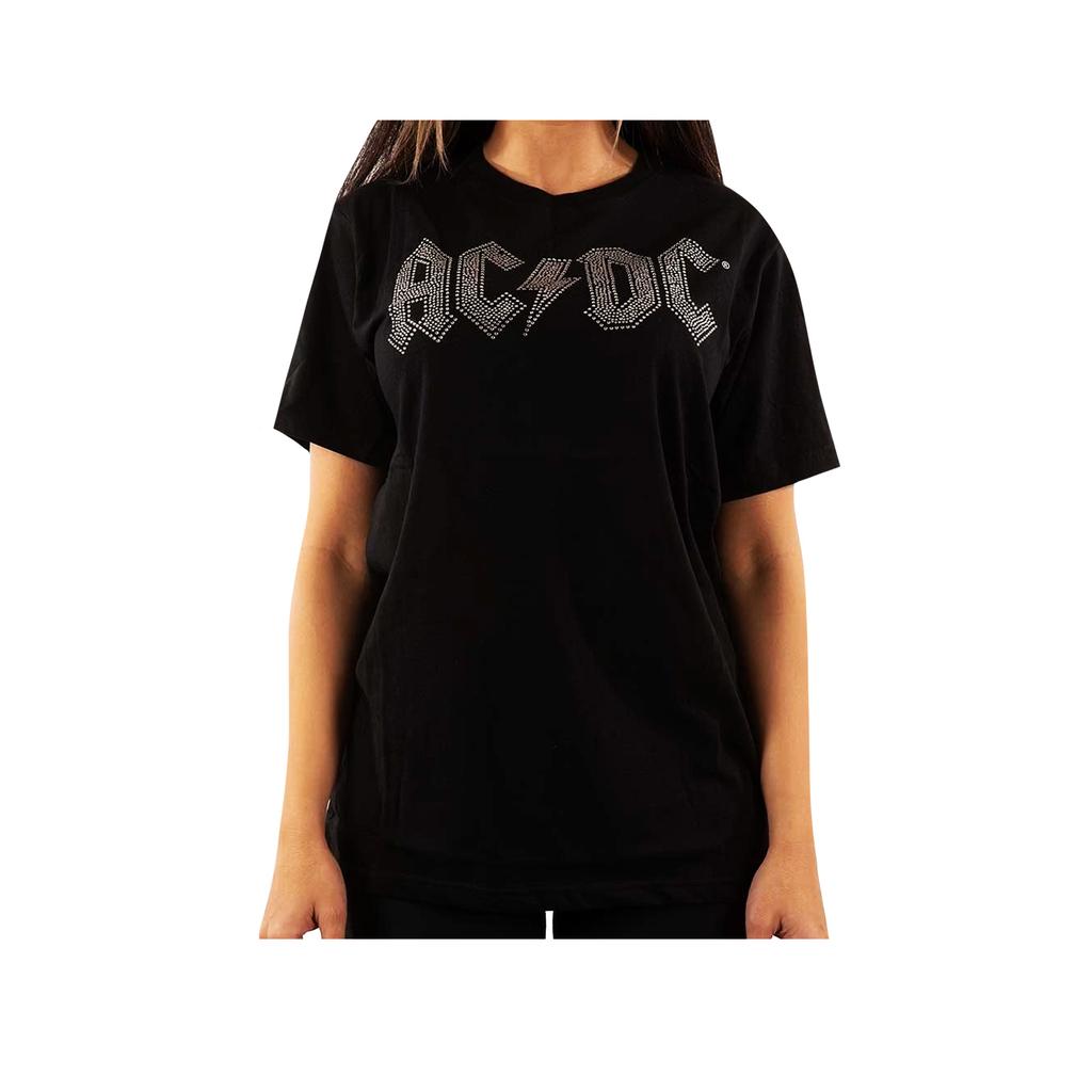 AC/DC Unisex Adult Diamante Logo T-Shirt