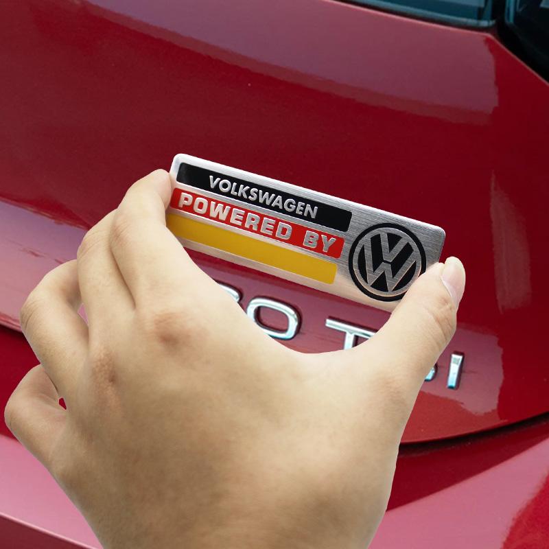For VW Golf Tiguan Touran Polo GTI Jetta Passat CC Scirocco Arteon 3D Car Metal Emblem Badge Car Body Trunk Badge Stickers Decal