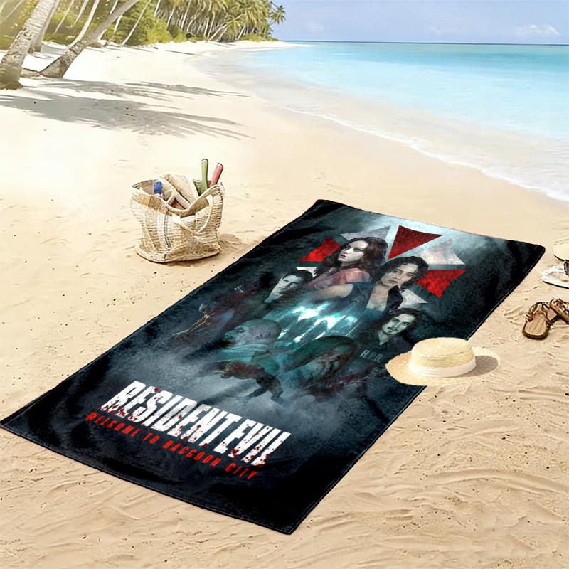 Resident Evil Towel, Large Soft Quick Dry Towel for Beach Camping Swimming