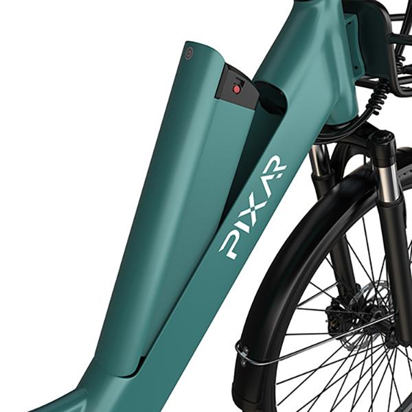 City Electric Bike PIXAR C1 PRO for Adults 250W Motor 36V 18AH  Battery SHIMANO 7-speed Long Range 60-80KM with Hydraulic Brakes E-Bike