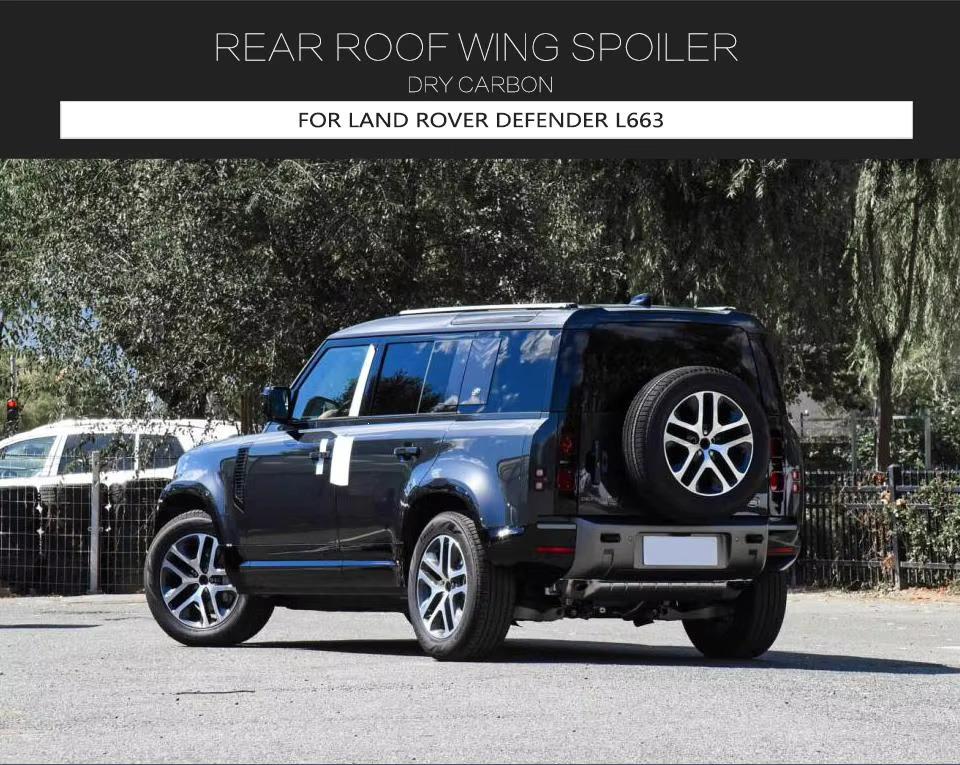 Carbon Fiber Rear Roof Spoiler for 2020-2023 Land Rover Defender