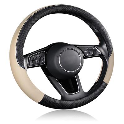 EIING Malý 3D univerzální ochranný kryt na volant do auta pro standardní luxusní interiér, velikost, úchop, protiskluzový, střih, stylový, prodyšný,