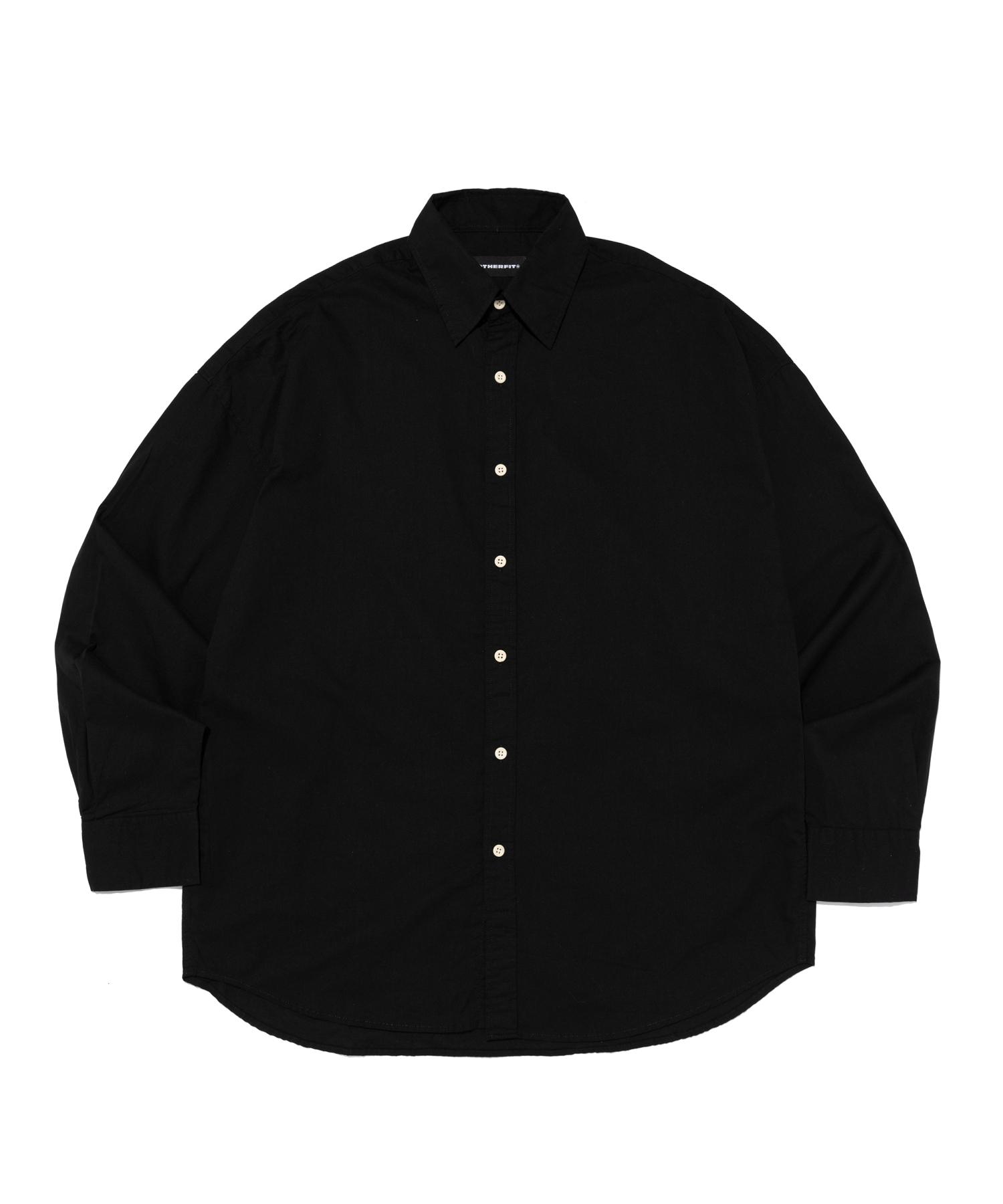 Ader Fits Oxford Collar Long Sleeve Shirt (Black) Free