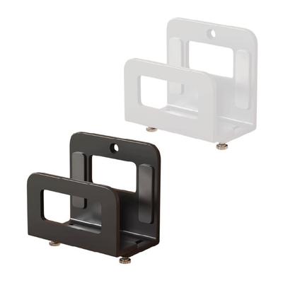 Durable Carbon Steel Electronics Shelf Wall Mount No Tools Needed Holds Router Sound System Devices Ventilation Design