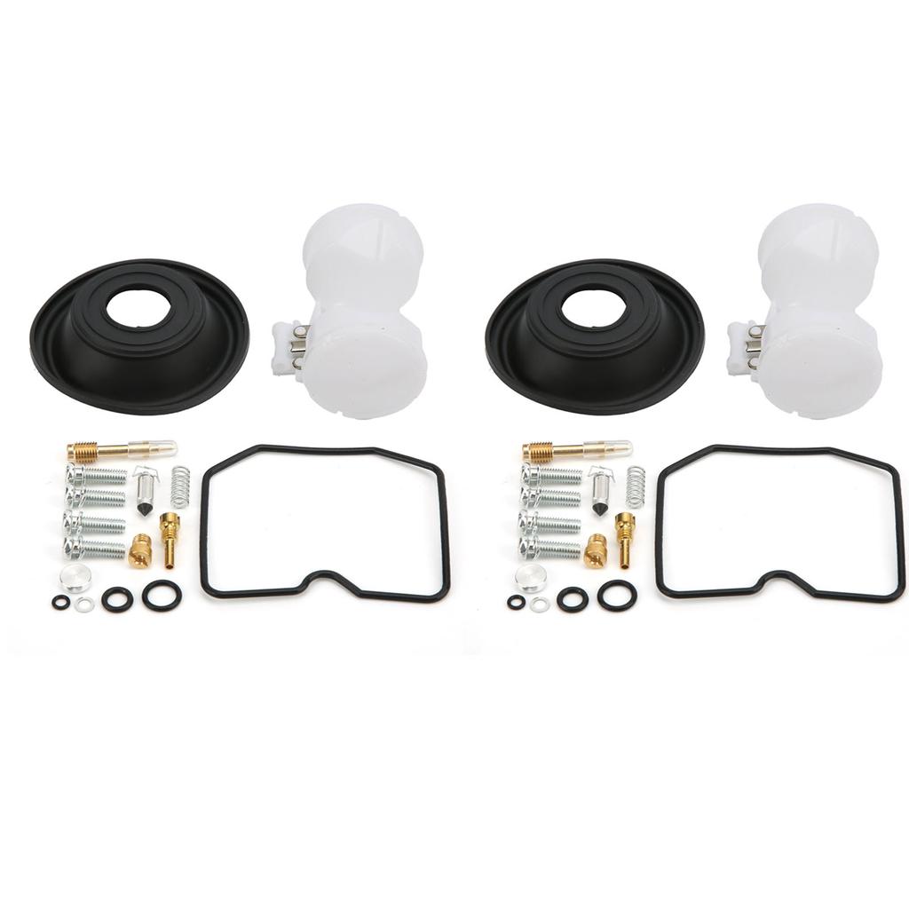 2 Sets Carburetor Rebuild Fix Kit Carb Overhaul Fit for Kawasaki Vulcan 500 EN500 1991‑1995