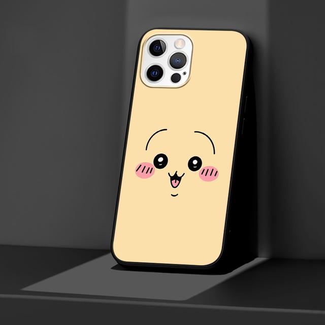 Case For Apple Iphone 11 13 12 Mini 14 Pro Max Xr 7 8 +Se 2020 Xs 6 6s Plus 5 5s Black Silicone Phone Cover Chiikawa Cartoon