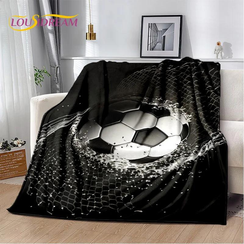 29 Stil Futbol Sahası Futbol Spor Karikatür Yumuşak Battaniye, Ev Yatak Odası Yatak Kanepe Seyahat Örtüsü Çocuk Hediyesi için Yumuşak Atma Battaniye