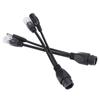 POE Adapter Cable NonStandard Waterproof Injector Splitter  12V(White )