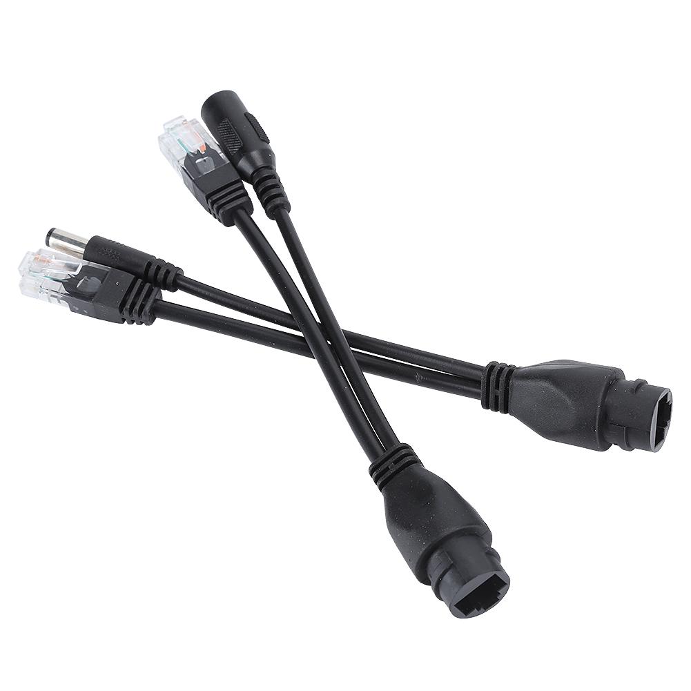 POE Adapter Cable NonStandard Waterproof Injector Splitter 12V(White )