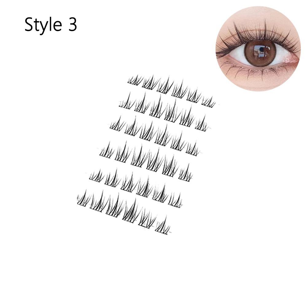 

Природний вигляд, самоклеючі кластерні вії, клей не потрібен, індивідуальні вії, нарощування вій своїми руками Style 3