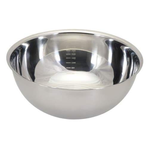 Liberty Corporation Stainless Steel Deep Bowl, 27cm, with Measuring Scale, LD-423 Style Kitchenware