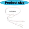 Women's Cotton Linen Woven Bead Belt Soft Breathable Adjustable Waistband for Daily Comfort Fashion and Travel