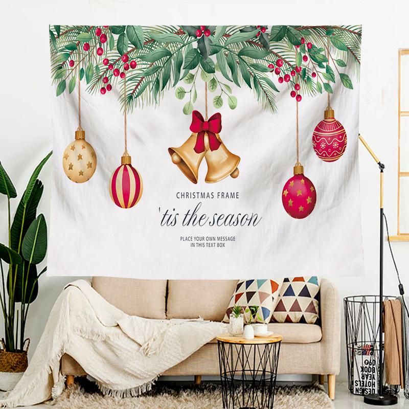 Christmas Tapestry Room Decor Fabric Backdrop Wall Hanging for Bedroom Popular Online Direct Machine Washable Polyester Modern