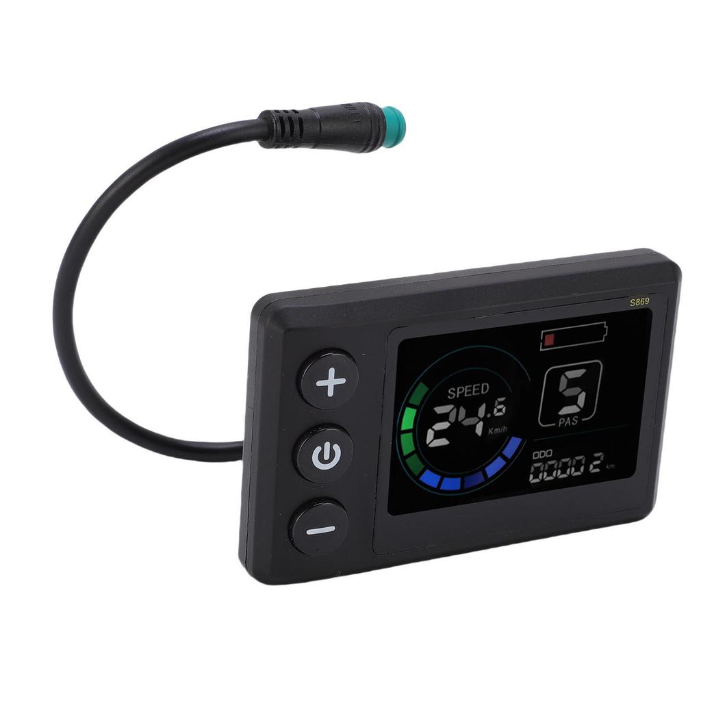 S869 Elektrisk Sparkesykkel LCD-skjermpanel med Sprutsikker Kontakt Sykling LCD Kontrollpanel