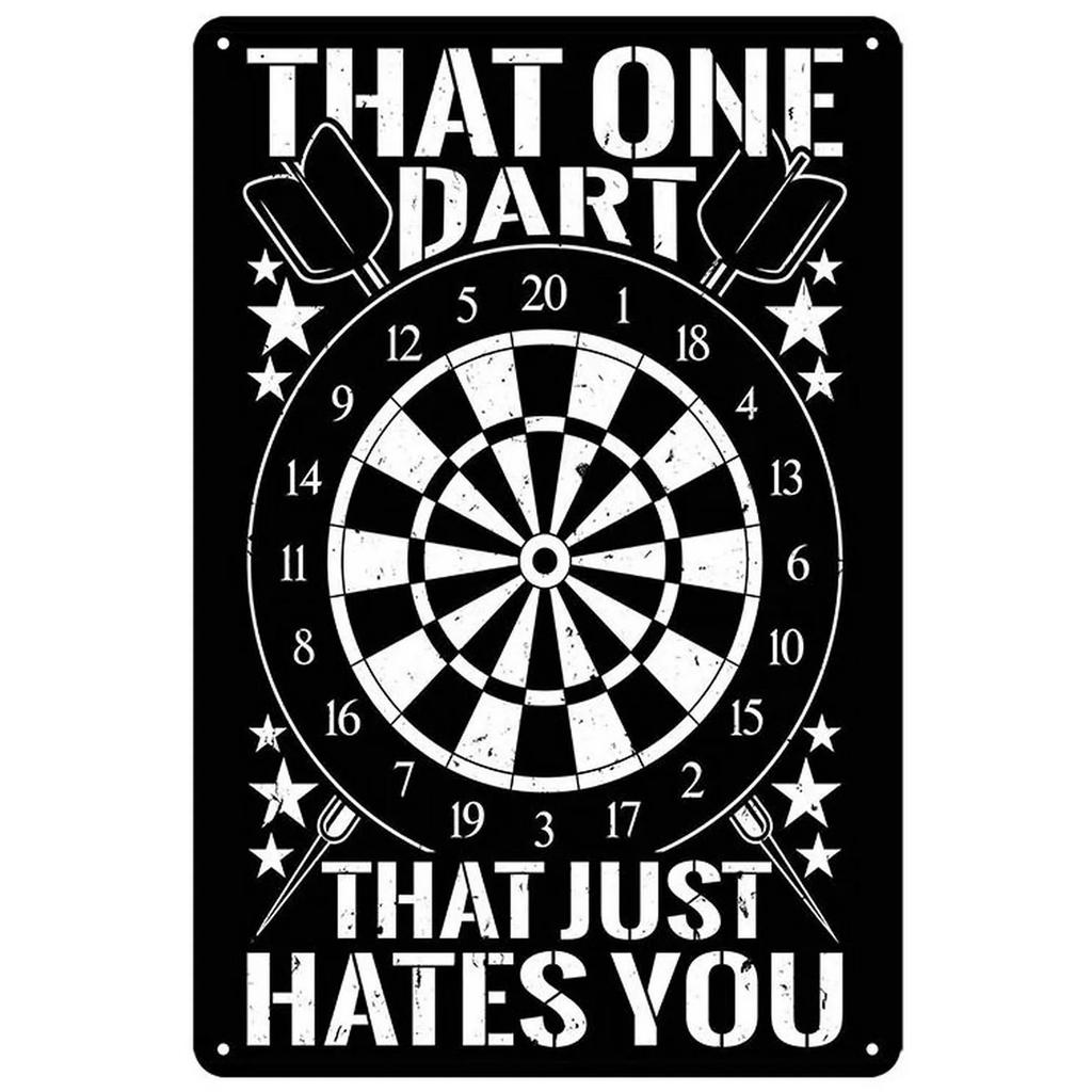 Metall Blechschilder Dartspieler Wanddekoration Plakette Vintage Kunst Poster Eisenmalerei für Man Cave Zuhause Café Spielzimmer Club Bar