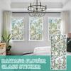 Window Privacy Film Elegant Leaves Glass Window Film For Glass Home Decorative Reusable Non-Adh U6Q0