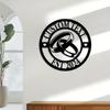 Personalized Metal Wall Art Family Name Sign Rustic Wedding Decor Custom Address Plaque Gift
