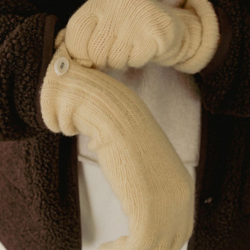 ANDNEEDS Combi Cashmere Gloves (butter)