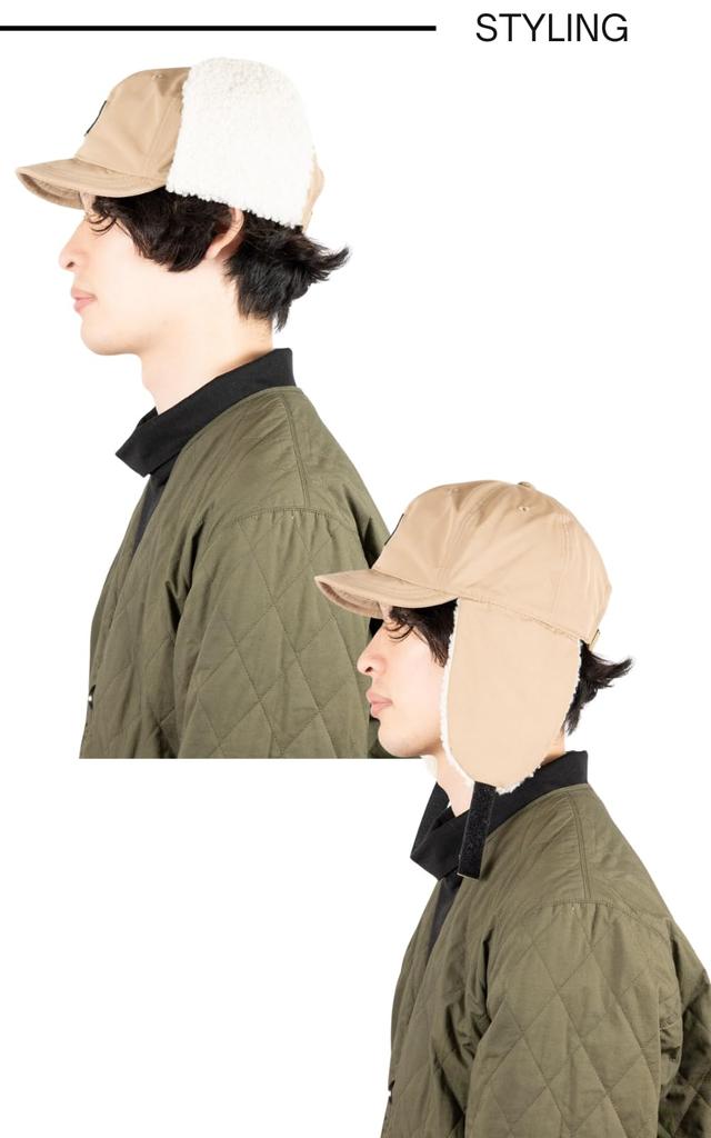 Fabulous Nylon Patch Boa Umpire Flight Pilot Bomber Hat with Fluffy and Perfect for Fall and Unisex Cap, Cap, Earmuffs, Windproof, Winter,