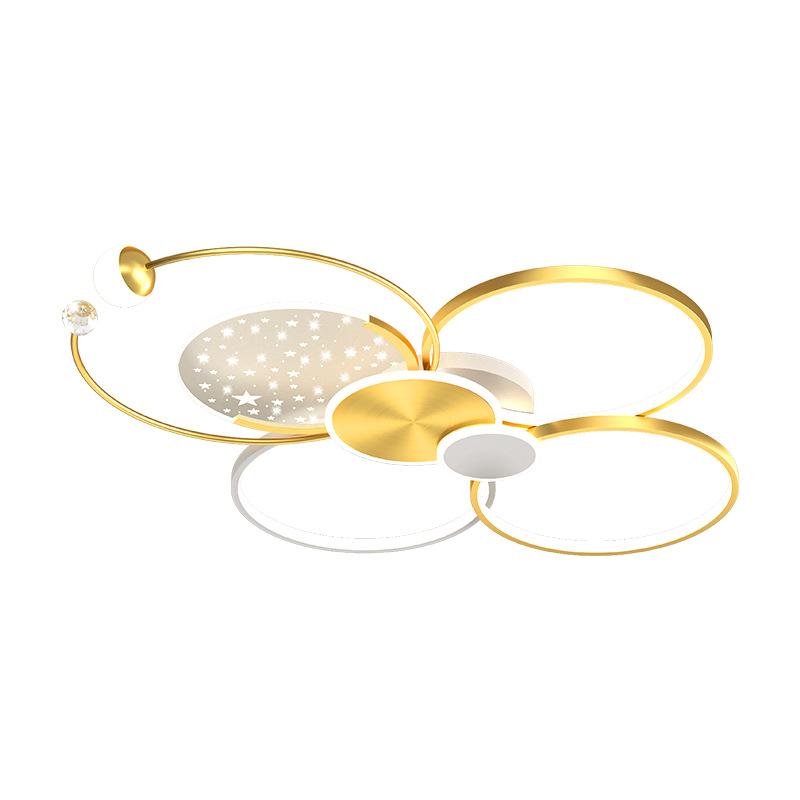 Modern Gypsophila Living Room Chandelier Smart Indoor Decorative Light With Remote Control Stylish Minimalist Hall Ceiling Lamp