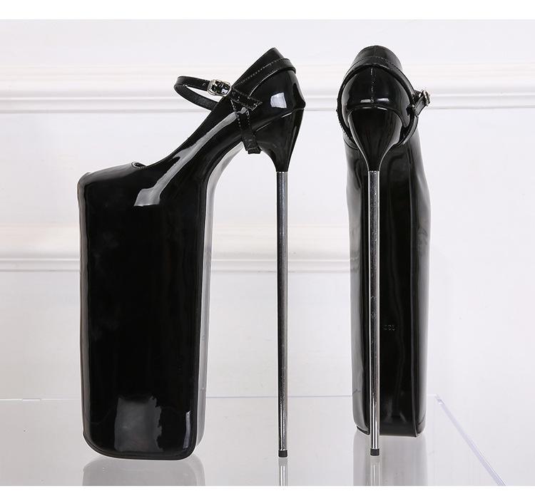 Crossdresser Flowers Stiletto Sexy 30cm Metall Thin High Heels Shoes Woman Waterproof Pumps Zapatos Mujer Plus:35-46