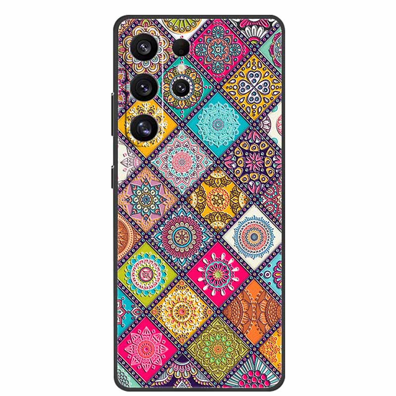 For Samsung Galaxy S26 Ultra Case 3D Relief Flower Emboss Silicone Funda For Samsung S26 Ultra S 26 Ultra Relief Cartoon Bumper