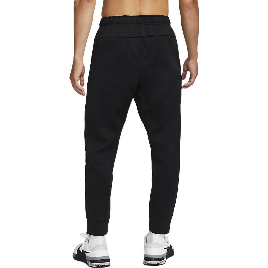 Nike Slim Fit Cuffed Knit Joggers With Logo Print Men Bottoms Black DQ5406-010