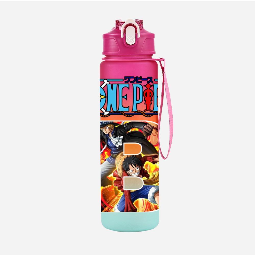 Anime A-Z 26 English Letters Printed Character Large Capacity Water Cup Demon Hunters Outdoor Portable Drinking Bottle for Boy Girl
