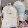 Schoolbag High-value Schoolbag Female Students Junior High School Students Campus Versatile Contrasting Color Backpack Light, Fresh and Cute Commuter
