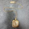 Used CITIZEN XB Pocket Watch Gold Color Electronic Watch